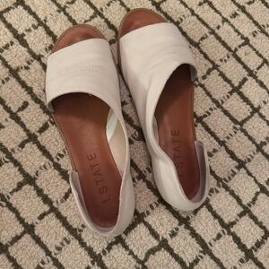 1. State white sandal